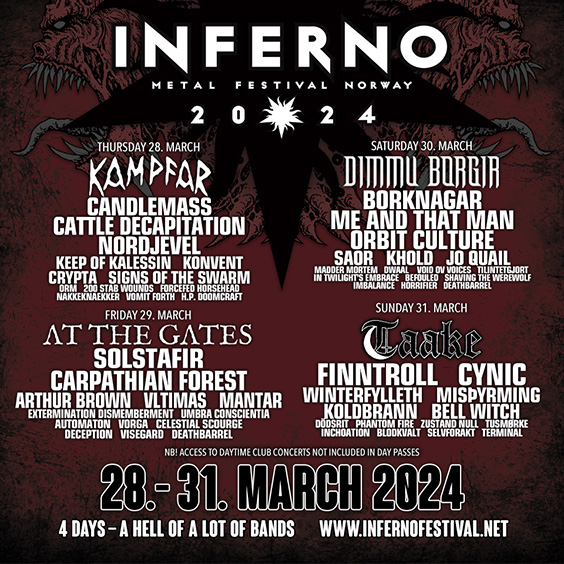 Inferno 2024 - March 28th - March 31st 2024